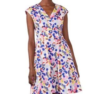 Boden Clemmie Floral Print Dress - Size 6,  Color - Ivory with Peony
